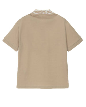 
  
    Versace
  
 Boys Beige Medusa Greca Polo