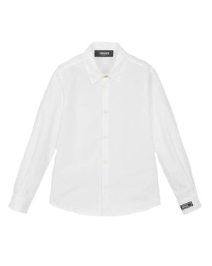 
  
    Versace
  
 Baby Boys White Cotton Shirt