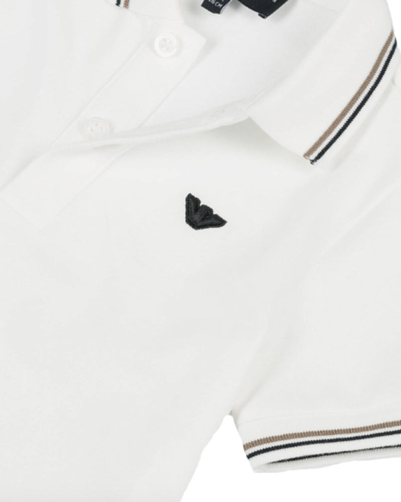 
  
    Emporio
  
    Armani
  
 Baby Boys White Cotton Polo