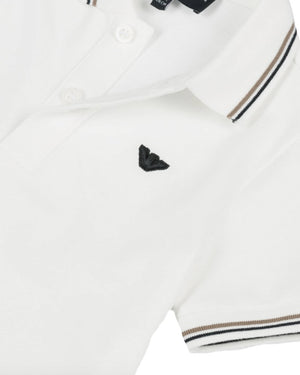 
  
    Emporio
  
    Armani
  
 Baby Boys White Cotton Polo