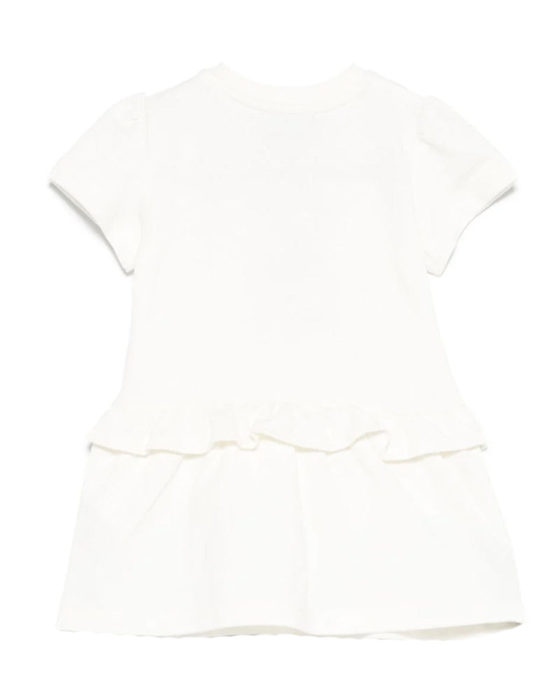 Baby Girls Ivory Embroidered Bear Dress