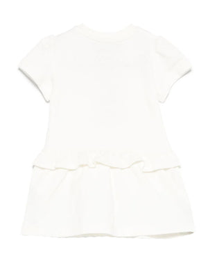 
  
    Moschino
  
 Baby Girls Ivory Embroidered Bear Dress