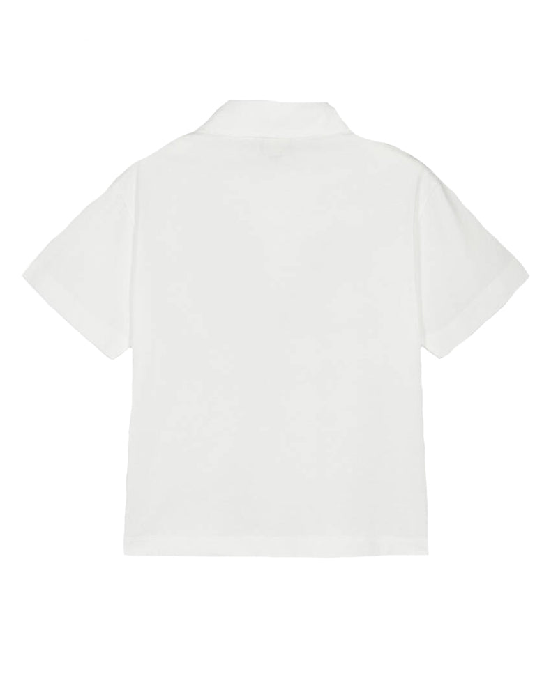 Boys White Pocket FF Polo