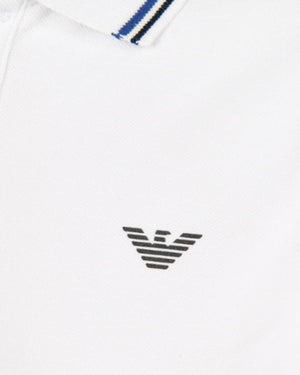 
  
    Emporio
  
    Armani
  
 Boys White Cotton Polo