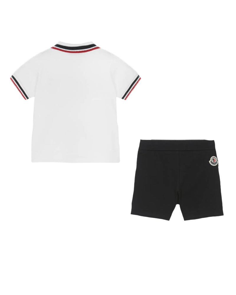 
  
    Moncler
  
    Enfant
  
 Baby Boys White Polo & Short Set