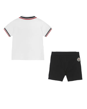 
  
    Moncler
  
    Enfant
  
 Baby Boys White Polo & Short Set