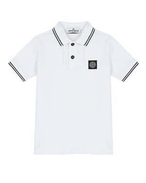 
  
    Stone
  
    Island
  
    Junior
  
 Boys White Logo Polo