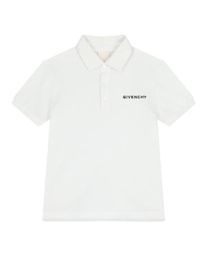 
  
    Givenchy
  
 Boys White Cotton Polo