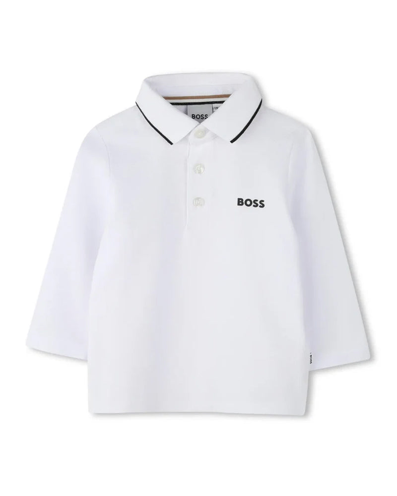 Baby Boys White Polo