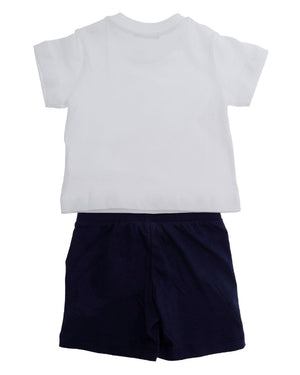 
  
    Moschino
  
 Baby Boys White Bear T & Short Set