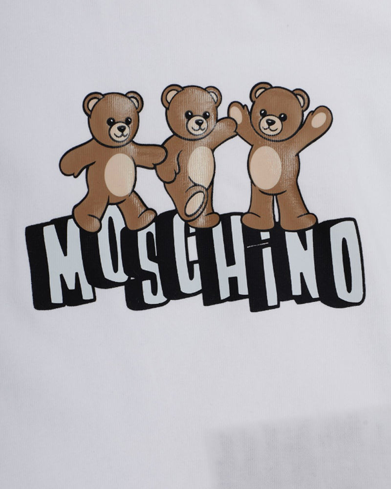 
  
    Moschino
  
 Baby Boys White Bear T & Short Set