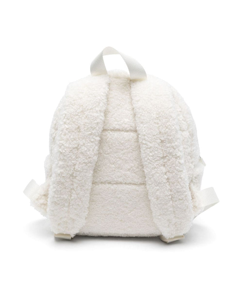 Ivory Fuzzy Bear Backpack