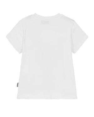 
  
    Moschino
  
 White Bear Patch T-Shirt