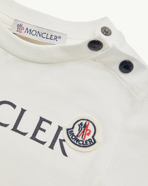 
  
    Moncler
  
    Enfant
  
 Baby Boys White Logo T-Shirt