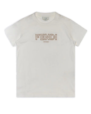 
  
    Fendi
  
 White Logo T-Shirt