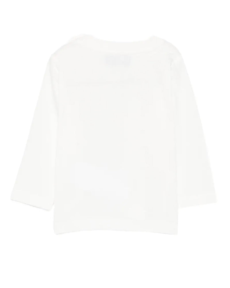 
  
    Moschino
  
 Baby White Cotton Bear Top