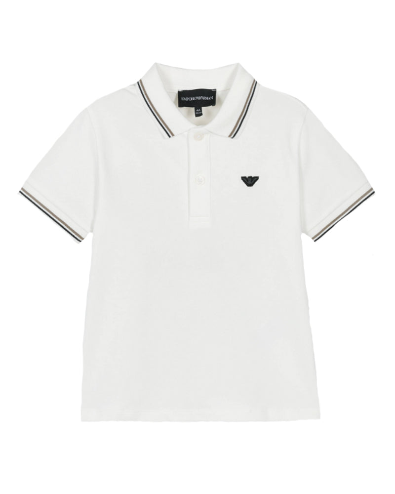 
  
    Emporio
  
    Armani
  
 Baby Boys White Cotton Polo
