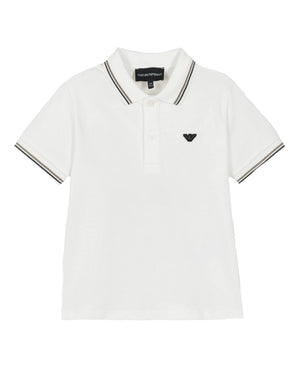 
  
    Emporio
  
    Armani
  
 Baby Boys White Cotton Polo