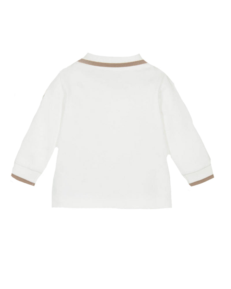 Baby Boys Ivory Bear Polo