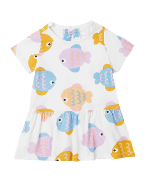 
  
    Stella
  
    Mccartney
  
    Kids
  
 Baby Girls White Fish Print Dress
