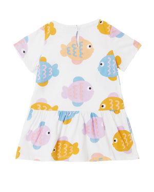 
  
    Stella
  
    Mccartney
  
    Kids
  
 Baby Girls White Fish Print Dress