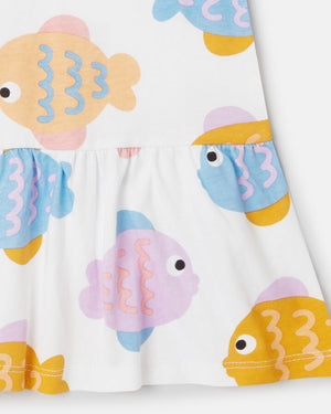 
  
    Stella
  
    Mccartney
  
    Kids
  
 Baby Girls White Fish Print Dress