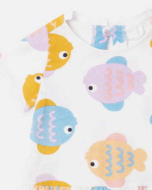 
  
    Stella
  
    Mccartney
  
    Kids
  
 Baby Girls White Fish Print Dress