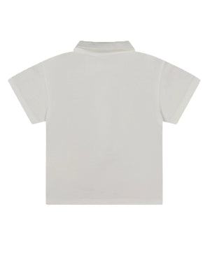 
  
    Fendi
  
 Baby Boys White FF Pocket Polo