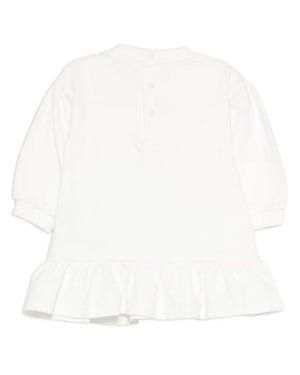 
  
    Moschino
  
 Baby Girls Ivory Bear Bow Dress