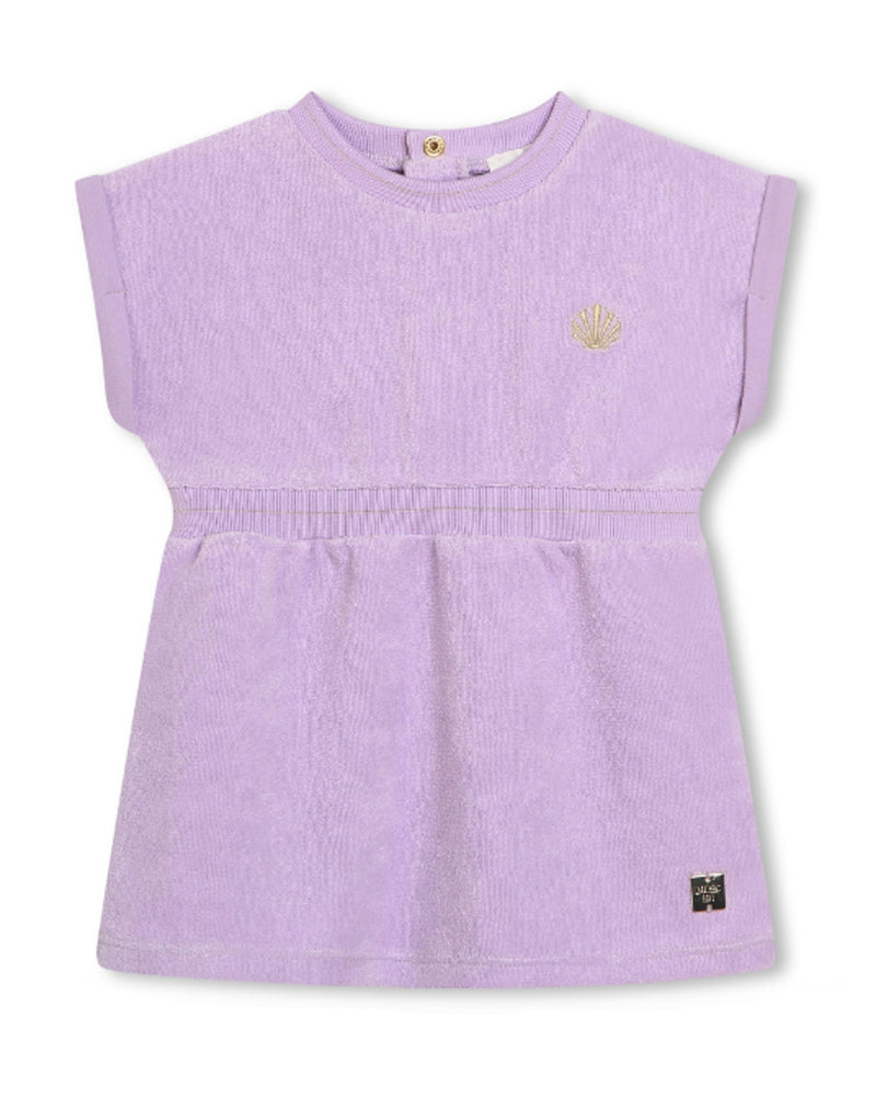 Girls Purple Terry Dress