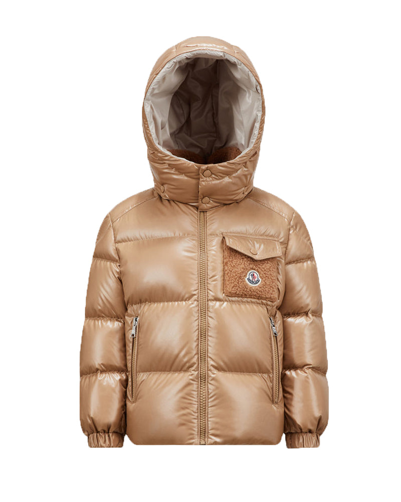 Beige down jacket best sale