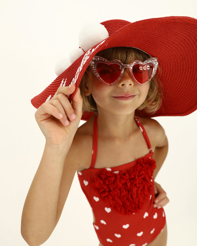 Girls Red Sunglasses