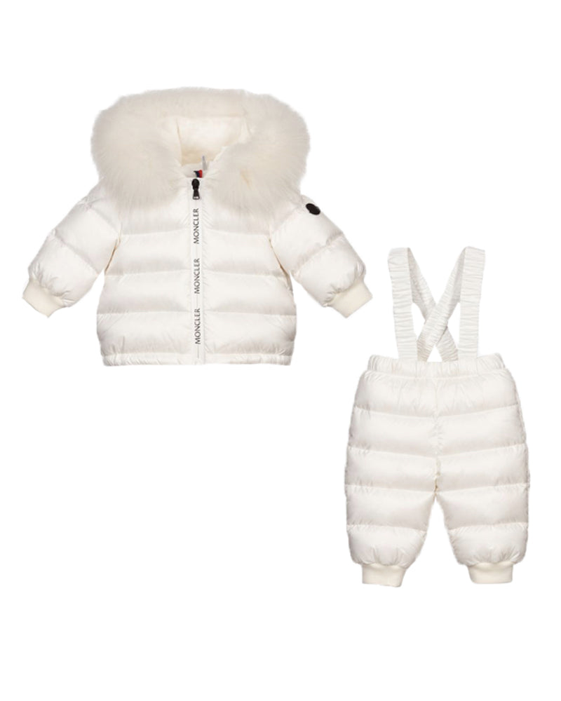 Baby White Landare Snowsuit