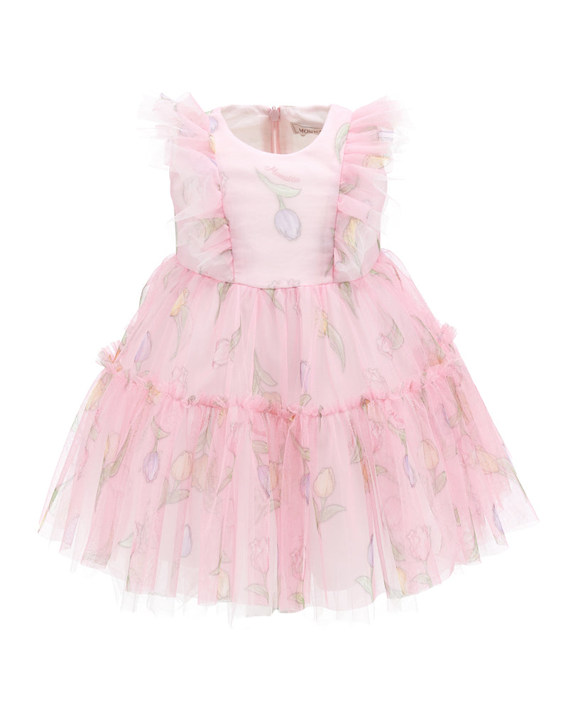 Baby Girls Pink Sleeveless Dress