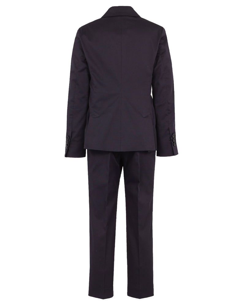 Emporio Armani Boys Navy Cotton Suit - Designer Kids Wear