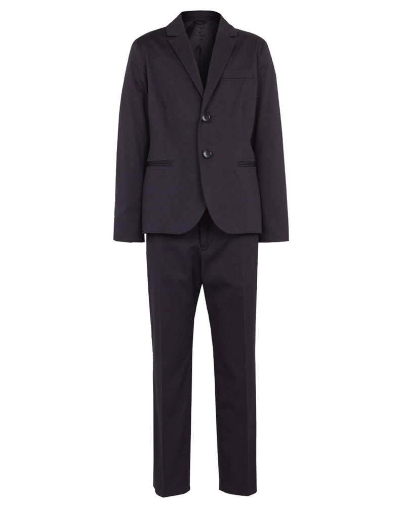 Boys Navy Cotton Suit