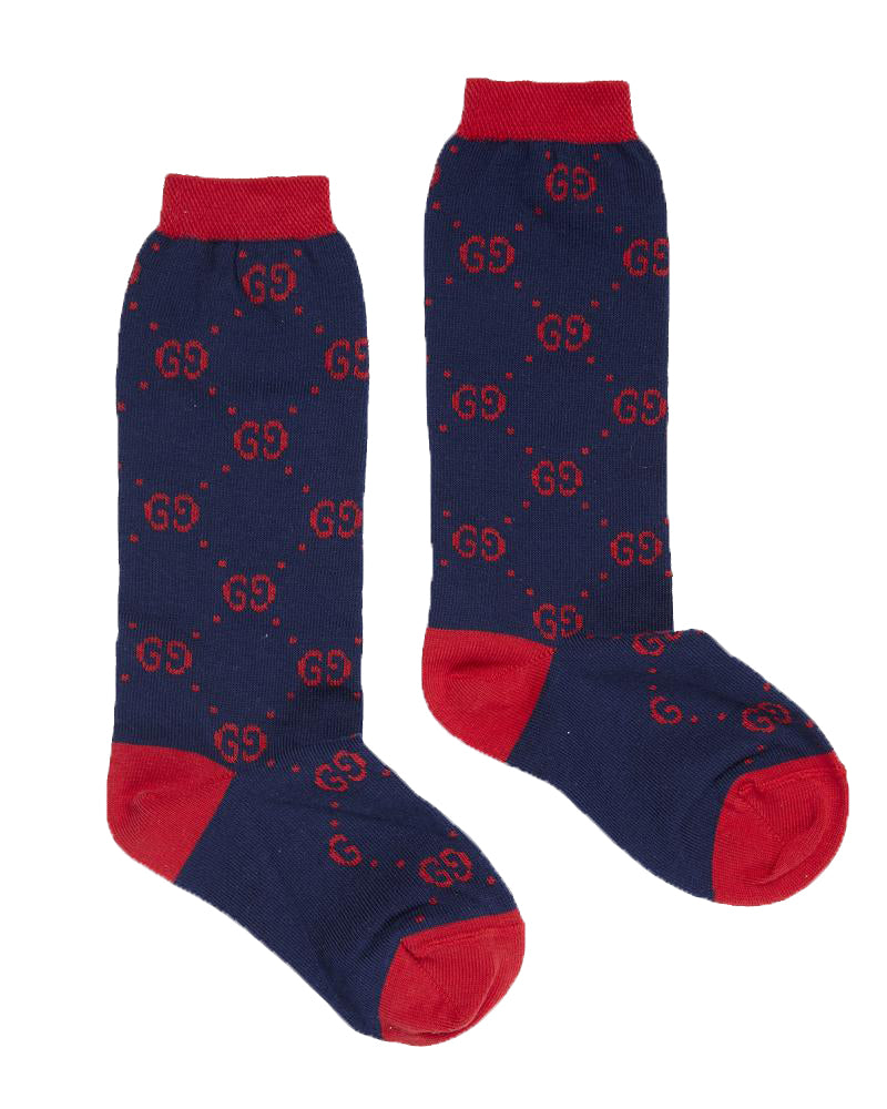 Gucci Kids Navy Socks