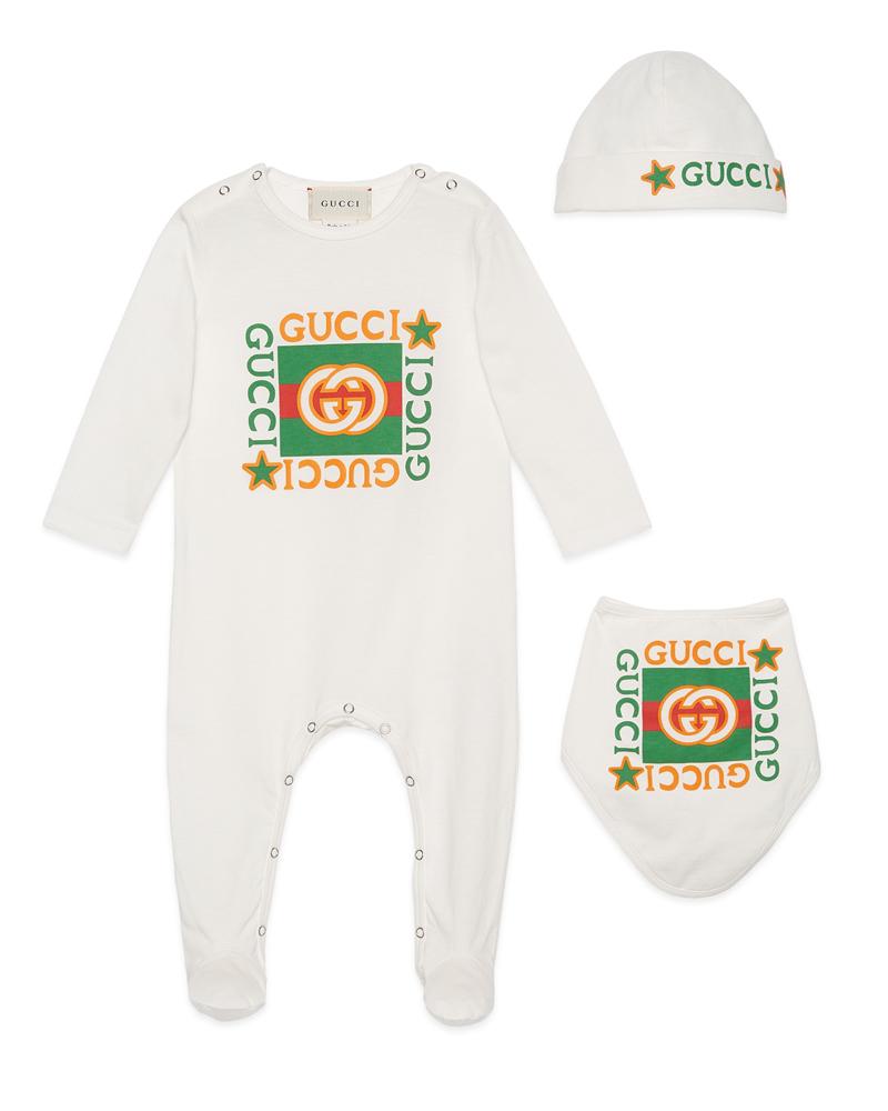 Gucci Baby Beige 'Gucci Band' Bodysuit Gucci