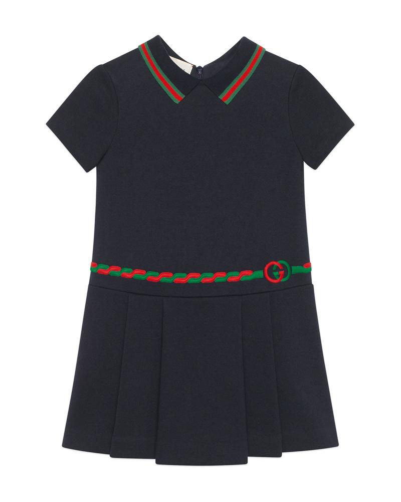 navy blue gucci dress Gucci Blue Wool Long Sleeve Midi Dress Runway Door