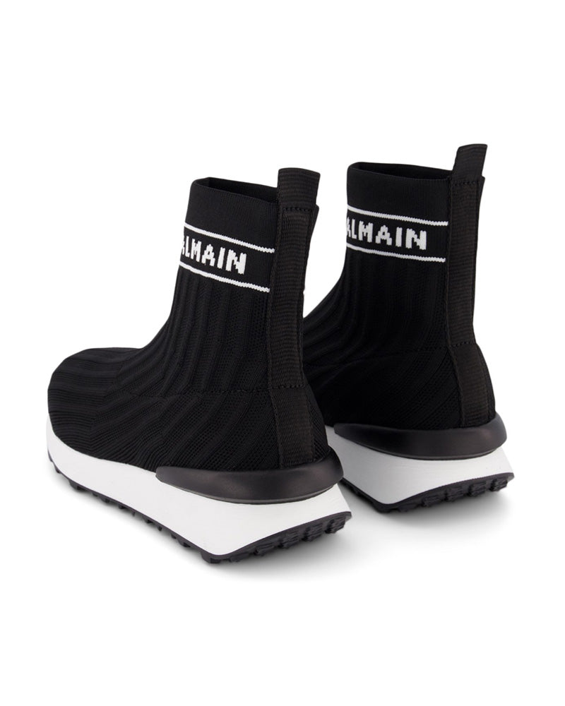 Black Knit Sock Sneakers