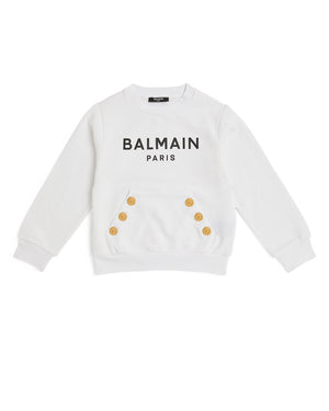 
  
    Balmain
  
 White Sweatshirt