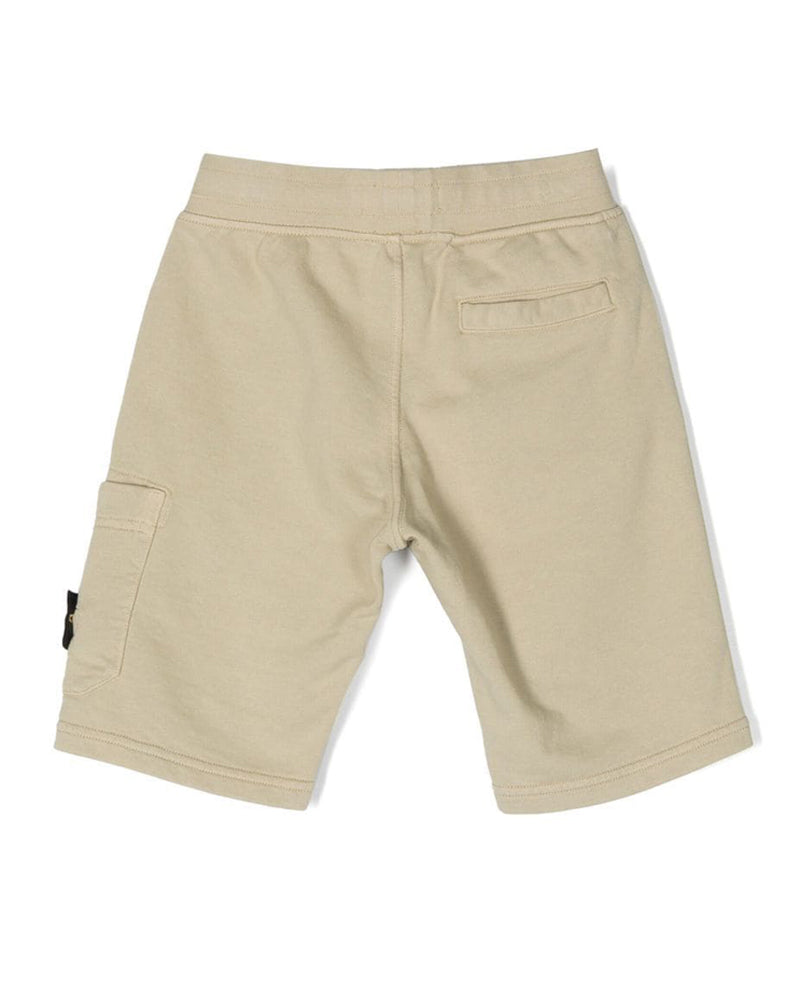 Stone Island Junior Boys Beige Shorts - Designer Kids Wear