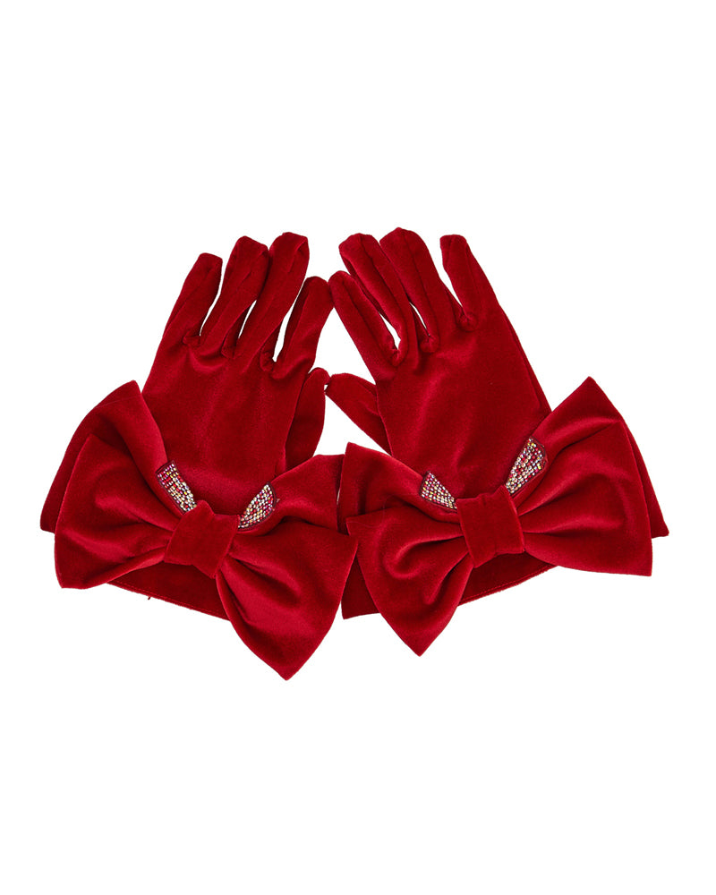 Girls Red Gloves