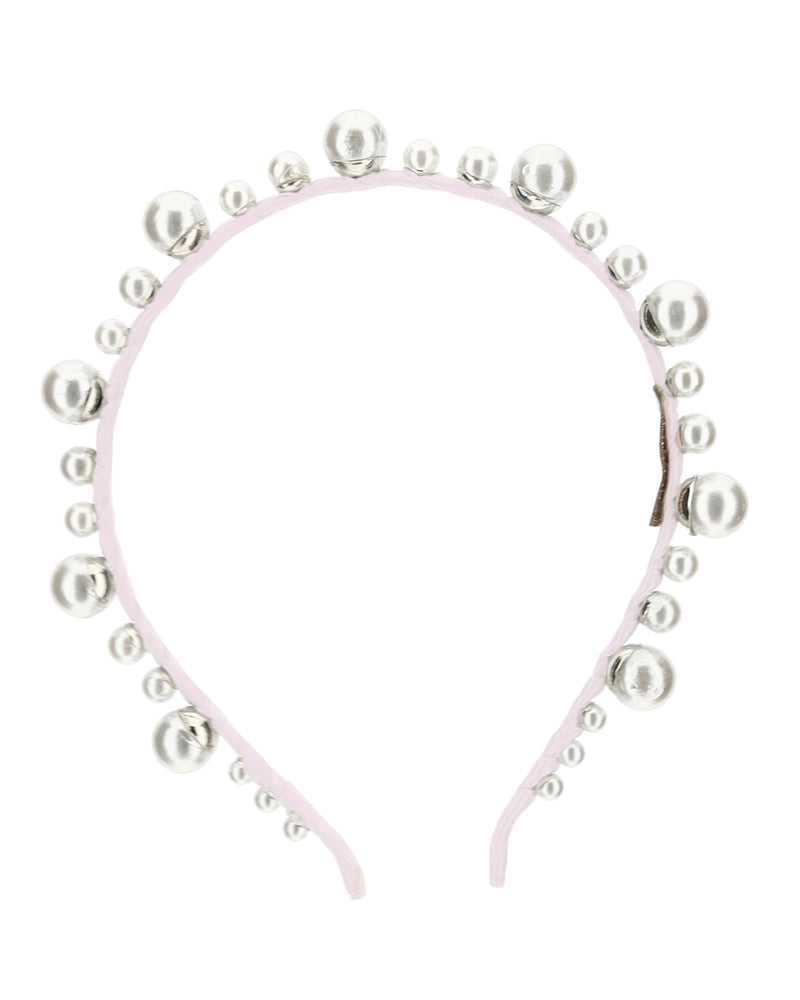 Girls Pink Pearl Headband