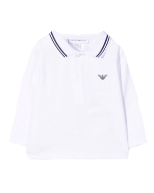 
  
    Emporio
  
    Armani
  
 Baby Boys White Cotton Polo