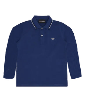 
  
    Emporio
  
    Armani
  
 Boys Blue Cotton Polo