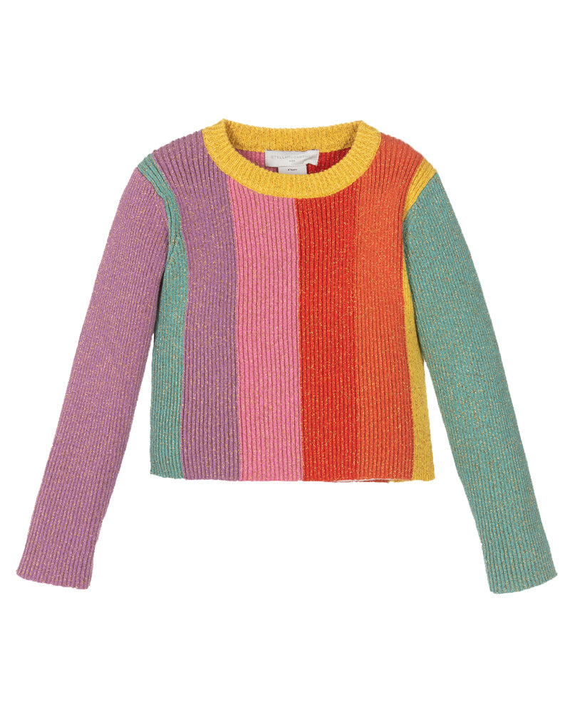 Stella McCartney Kids Girls Multi/Print Sweater - Designer Kids Wear