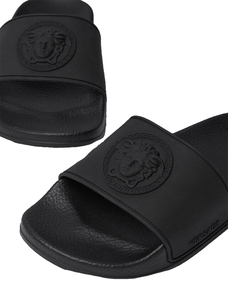 
  
    Versace
  
 Black Medusa Slides