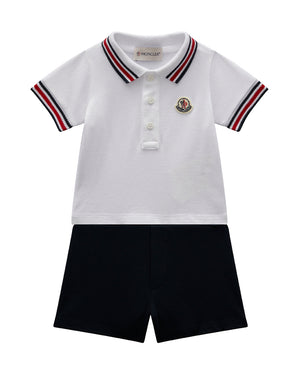 
  
    Moncler
  
    Enfant
  
 Baby Boys Navy Polo & Short Set