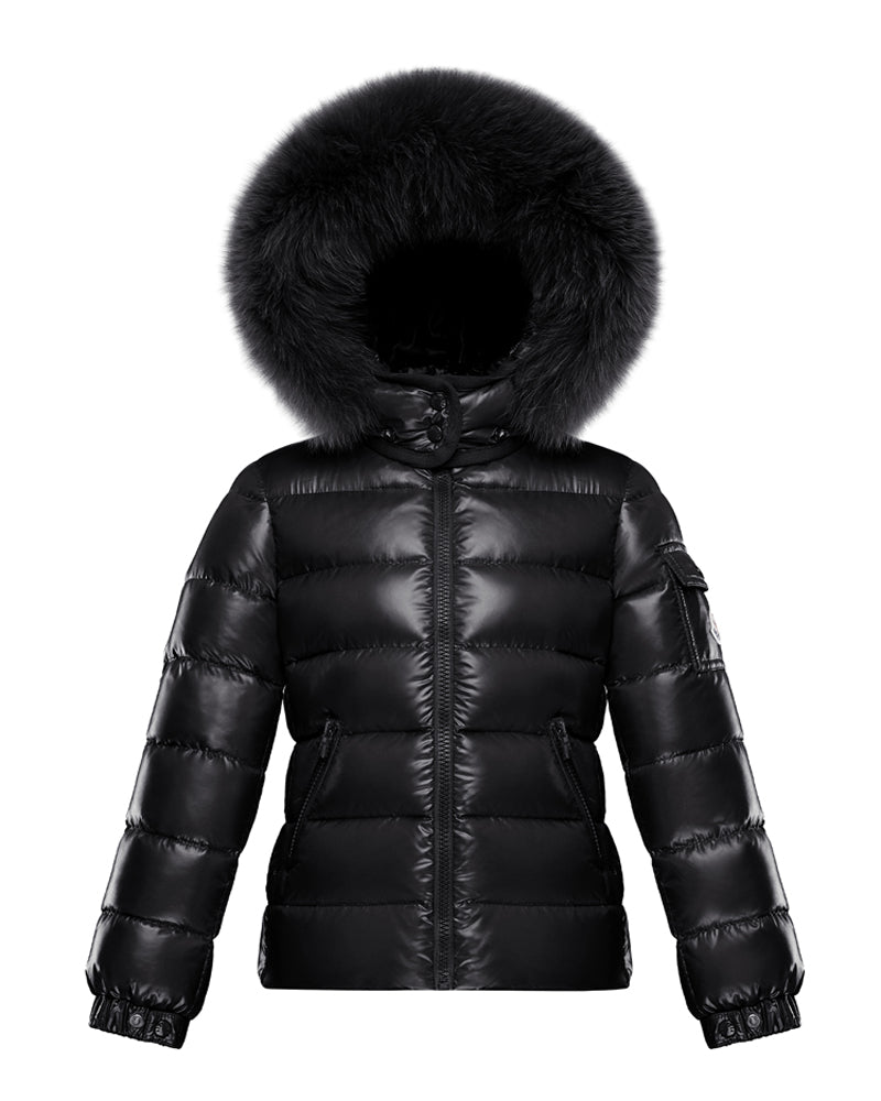 Girls Black Bady Fur Jacket